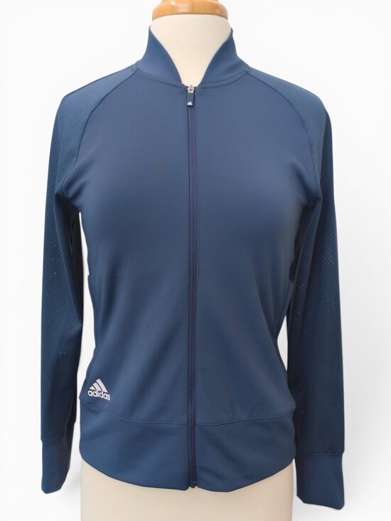 adidas Jackets & Blazers - SOLD - Adidas Crew-Navy Perforated Full-Zip Golf Jacket | NWT Women’s S